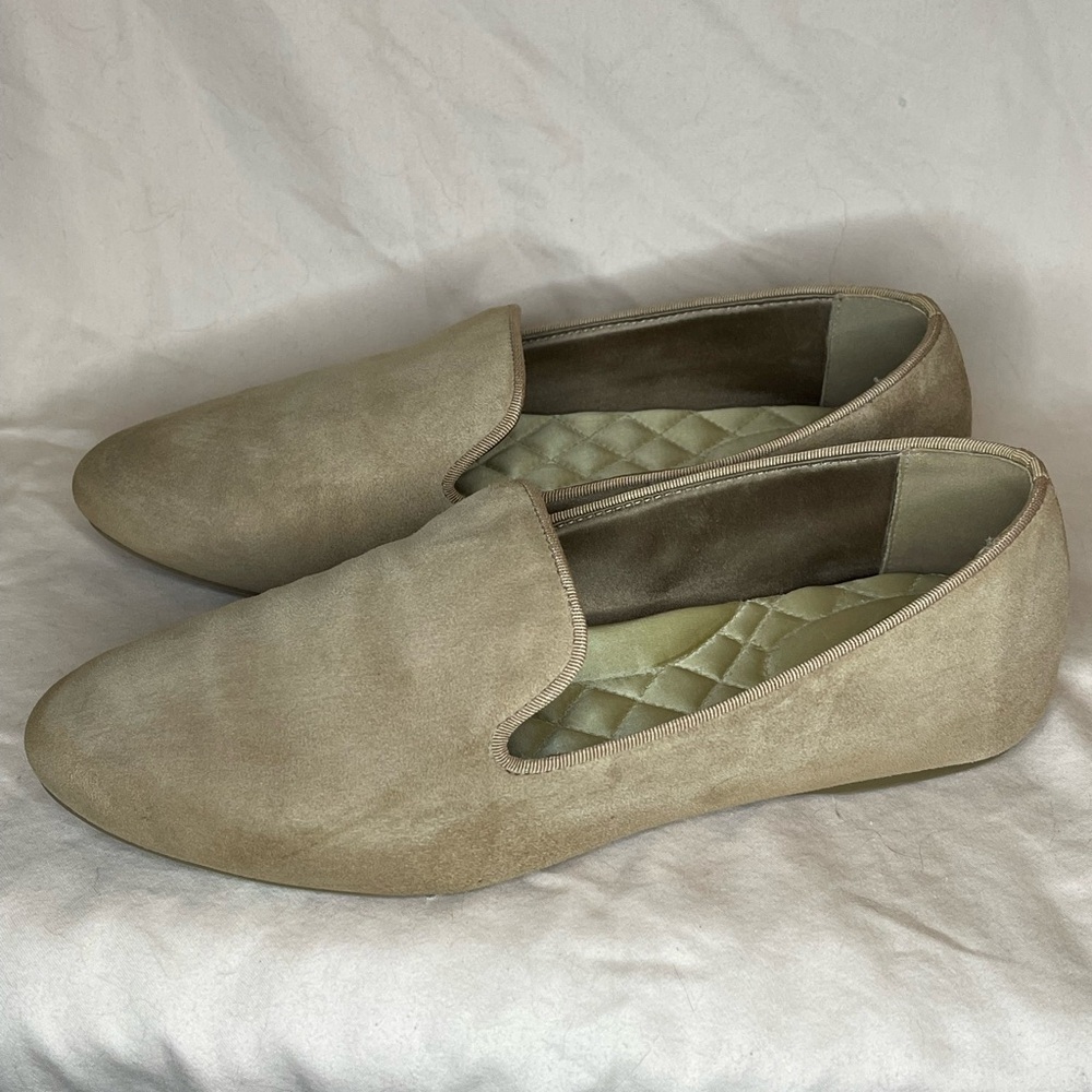 Birdies Tan Suede Slip-On Loafers women’s size 8.5
